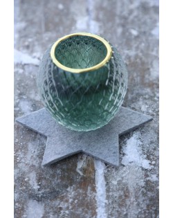 Haunold felt coaster Star, decorative and useful accessory for the Christmas period