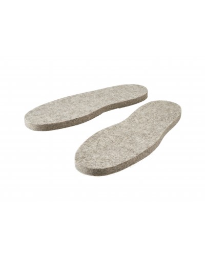 Haunold felt soles of 100% wool for do-it-yourself slippers, natural gray