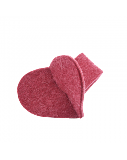 Haunold napkin holder Heart of 5 mm felt, 100% virgin wool, red