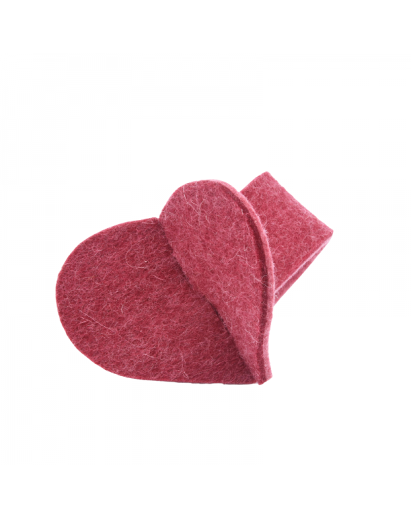 Haunold napkin holder Heart of 5 mm felt, 100% virgin wool, red Haunold napkin holder Heart of 5 mm felt, 100% virgin wool, red