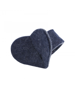 Haunold napkin holder Heart of 5 mm felt, 100% virgin wool, blue