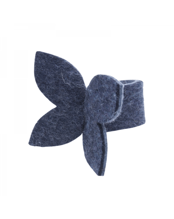 Haunold napkin holder of 5 mm felt, 100% virgin wool, blue