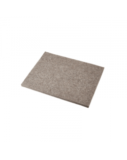 Haunold placemat Rectangular of Tyrolean mountain sheep wool , 10-12 mm, natural gray