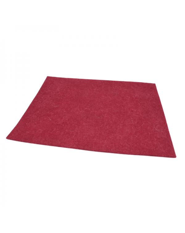 Haunold felt placemat of fine merino wool, approx. 5 mm red