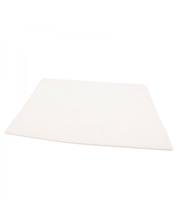 Haunold felt placemat of fine merino wool, approx. 5 mm wool white