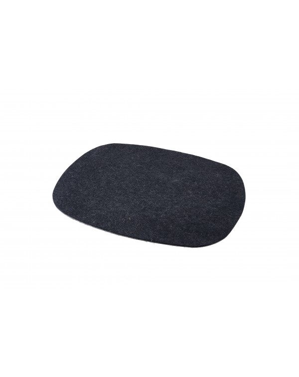 Placemat Oval of Haunold wool felt, approx. 5 mm blue Placemat Oval of Haunold wool felt, approx. 5 mm blue