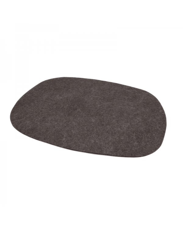 Placemat Oval of Haunold wool felt, approx. 5 mm brown Placemat Oval of Haunold wool felt, approx. 5 mm brown