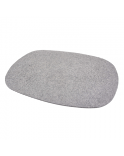 Placemat Oval of Haunold wool felt, approx. 5 mm gray