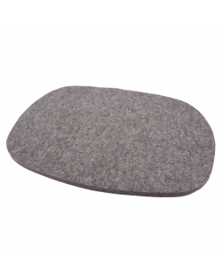 Haunold placemat Oval of wool felt, 10-12 mm thick, natural gray