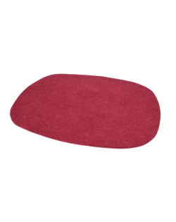 Placemat Oval of Haunold wool felt, approx. 5 mm red