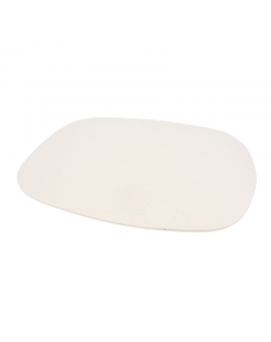 Placemat Oval of Haunold wool felt, approx. 5 mm wool white