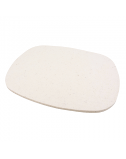 Haunold placemat Oval of wool felt, 10-12 mm thick, natural white