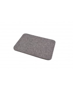 Seat pad Jaga of Haunold fulled felt, approx. 1 cm thick, natural gray