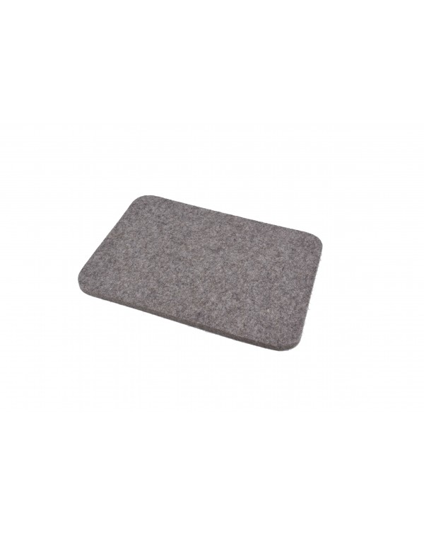 Seat pad Jaga of Haunold fulled felt, approx. 1 cm thick, natural gray