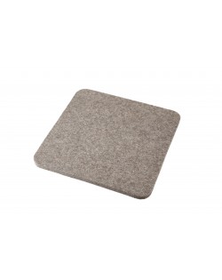 Seat pad Luxus of Haunold fulled felt, approx. 1 cm thick, natural gray