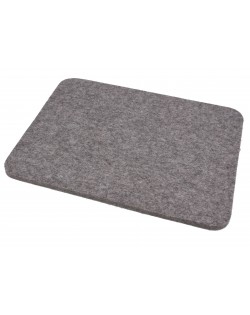 Seat pad Relax of Haunold fulled felt , approx. 1 cm thick, natural gray