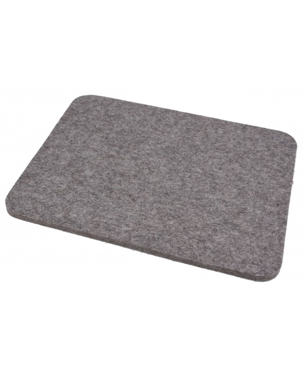 Seat pad Relax of Haunold fulled felt , approx. 1 cm thick, natural gray