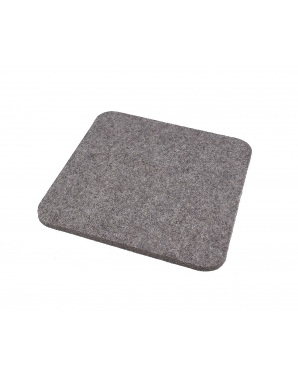 Seat pad Mini of Haunold fulled felt, approx. 1 cm thick, natural gray