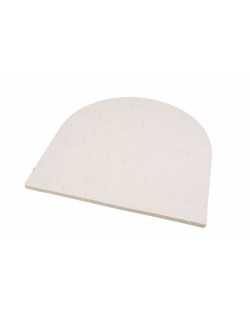 Seat pad Semi-circular of Haunold fulled felt, approx. 1 cm thick, natural white