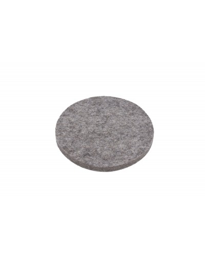 Seat pad round of Haunold fulled felt , approx. 1 cm thick, natural gray