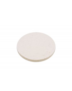 Seat pad round of Haunold fulled felt , approx. 1 cm thick, natural white