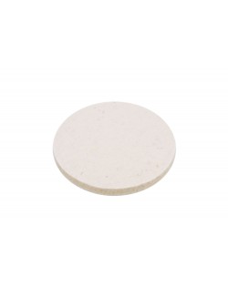Seat pad round of Haunold fulled felt , approx. 1 cm thick, natural white