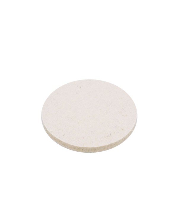 Seat pad round of Haunold fulled felt , approx. 1 cm thick, natural white