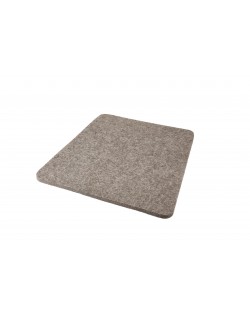 Seat pad Trapeze of Haunold fulled felt , approx. 1 cm thick, natural gray