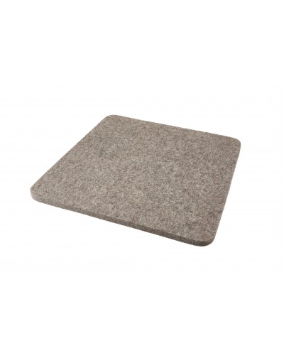 Seat pad Trapeze of Haunold fulled felt , approx. 1 cm thick, natural gray