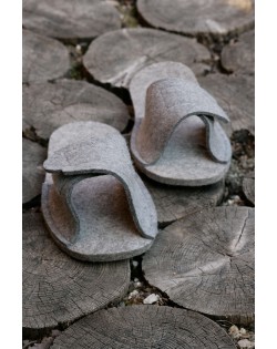 Praktischen Überzieh-Pantoffeln für Straßenschuhe, in grau