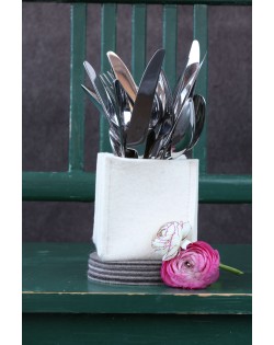 Haunold felt box high of fine merino wool, useful for cutlery or pencils