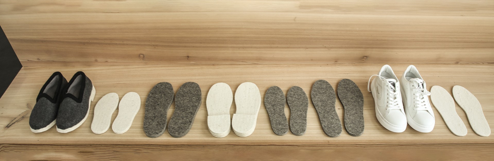 Felt soles for slippers DIY & felt insoles | HAUNOLD