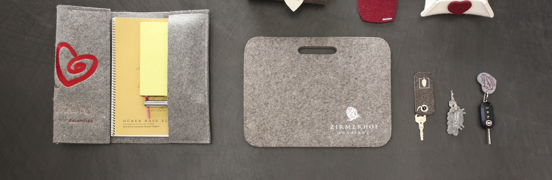 Accessori personalizzati in feltro di lana | HAUNOLD